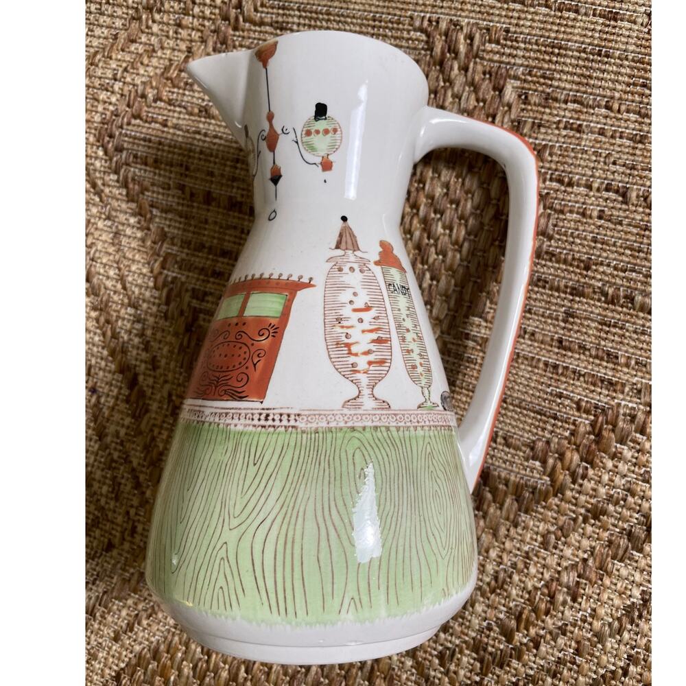 Vintage Enesco Japan MCM Pitcher / Vase